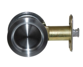 Don-Jo PDL 1025 Pocket Door Lock, Finish- Satin Chrome