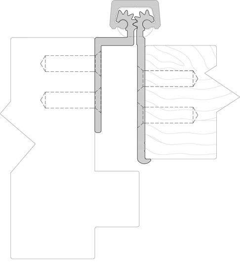 ABH A135HD Aluminum Continuous Geared Fully Concealed Safety Hinge 1/16" Inset