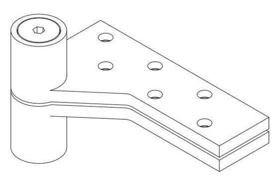 ABH Hardware EXL0180-3/4" Offset Top Pivot Only