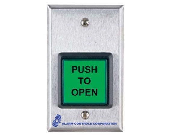 Alarm Controls TS-30 Request to Exit Station w/ 2" Square Push Button, SPDT