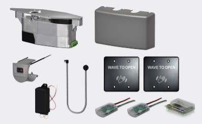 LCN 6440-3813W Compact Series Module & Touchless, Line-Powered, RF Actuator Kit