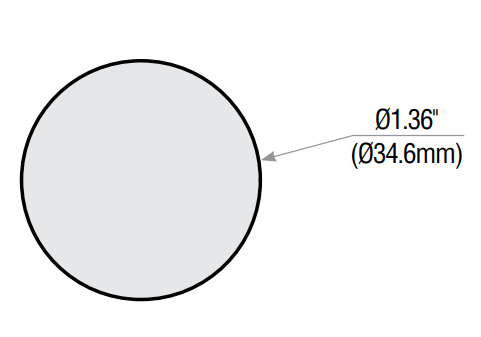 GMS M1 Mortise Dummy Cylinder