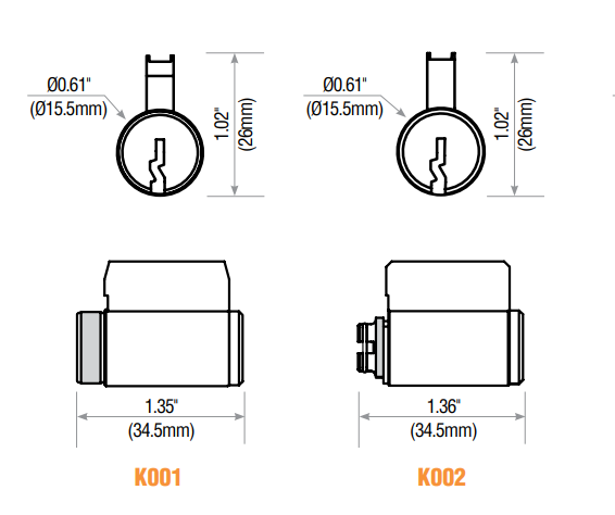 GMS K00 Knob Cylinder