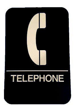 Don-Jo HS 9060 27 A.D.A. Signs, Brown Finish