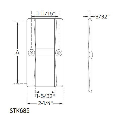 Ives STK685 Double Acting Strike