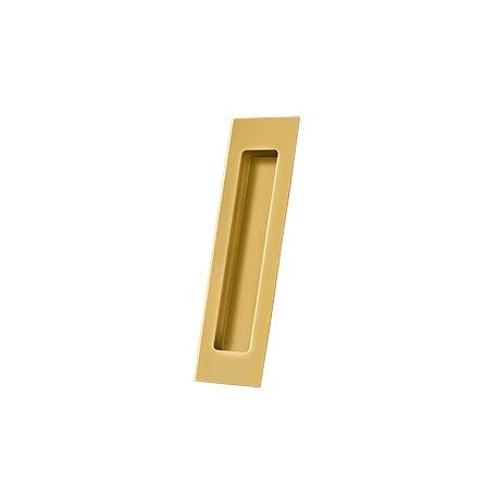 Deltana FP Flush Pull, Rectangular, Solid Brass