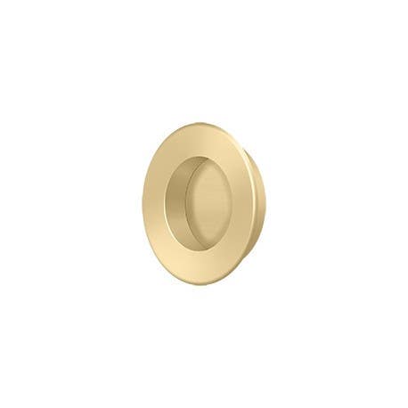Deltana FP Flush Pull, Round, Solid Brass