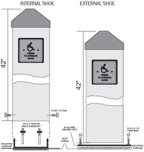 MS Sedco 608-SHOE Shoe & Hardware For 608 Bollard