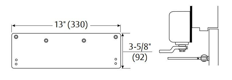 Norton 8148 Low Ceiling Clearance Drop Plate for 8000 Series
