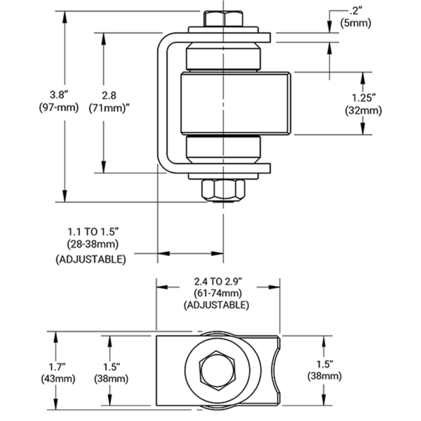 D&D CI3 Shut It Original BadAss Hinge