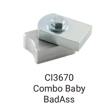 D&D CI3670 Shut It Baby BadAss Gate Hinge, Steel/Alum Combo, Finish-Zinc