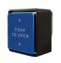 Entrematic W6-10 4.5" Square Push Plate w/ "Push to Open" Text