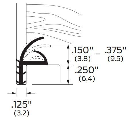 ZERO 8004N Neoprene Kerf Seal - Gasketing