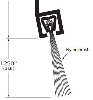 ZERO 96P Nylon Brush, 1 1/8"