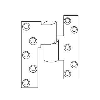 Rixson FML19 Fire Rated 3/4" Offset Intermediate Pivot, For 1-3/4" Lead-Lined/Heavyweight Door