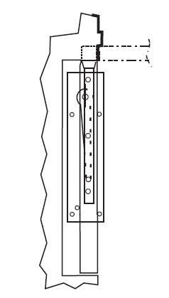 Rixson F5310 Shallow Depth Independently Hung Floor Closer, Mounted Perpendicular To Frame