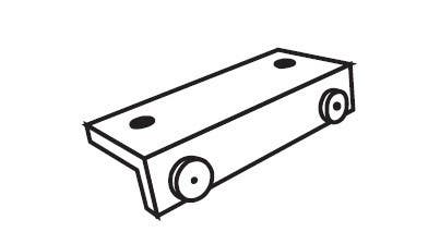 Rixson 60131 Lock Edge Applied Stop for Center Hung Doors