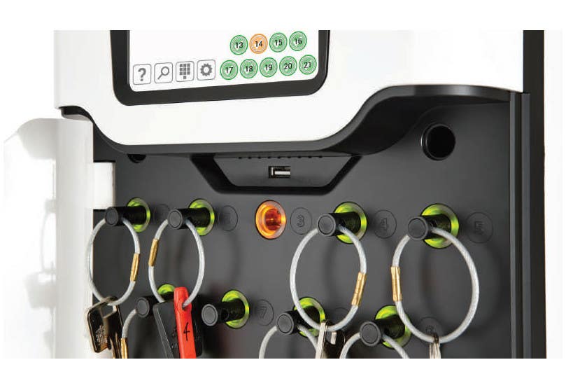 MUL-T-Lock TRK-21-FF-7-0370 Traka21 Standalone Touchscreen Cabinet w/ 21 iFobs & Seals