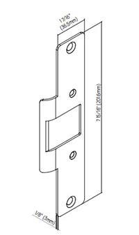 Locknetics NCWFP-KIT Radius Corner Face Plate, Wood Application
