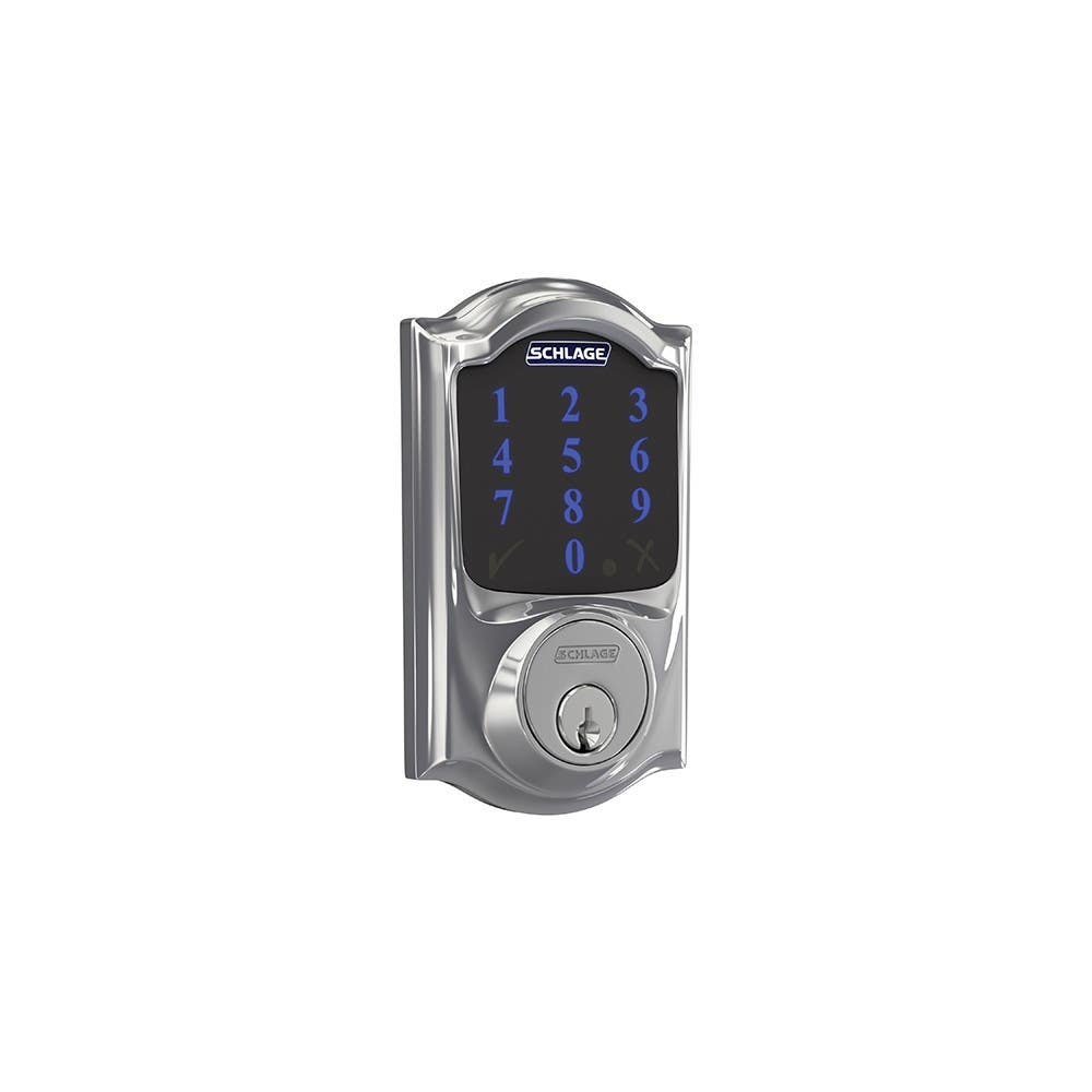 Schlage BE469ZP-CAM Schlage Connect Smart Deadbolt w/ Alarm, Camelot Trim, Z-Wave Plus Enabled