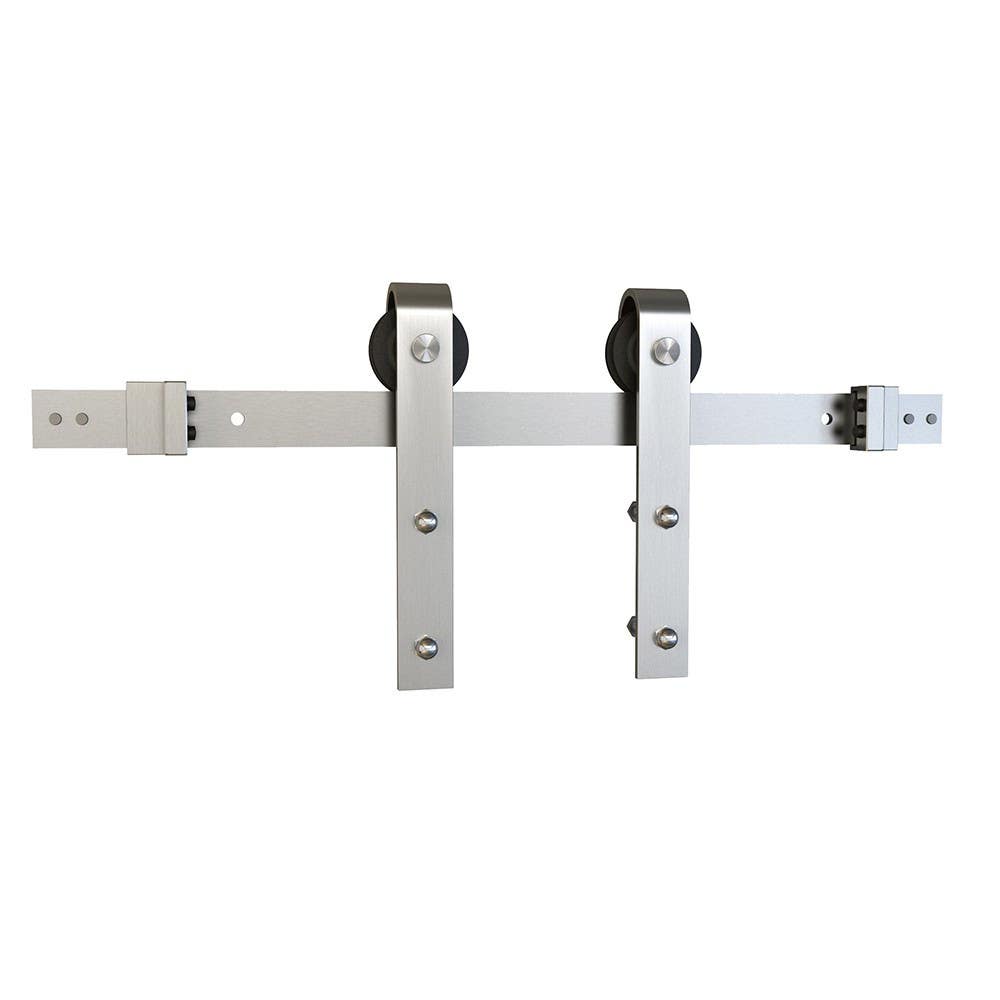 Schlage SD10-8.0 Sliding Barn Door Hardware J Strap - 8' Track Length