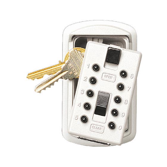 Kidde 001004 KeySafe Original Slimline 2-Key Key Storage, Pushbutton, Assorted Colors