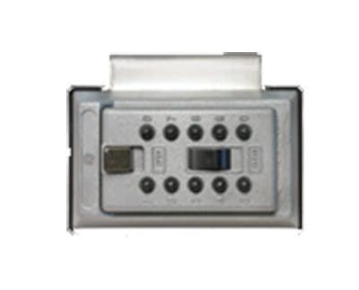 Kidde 000604 KeySafe Original Portable Over-The-Door Mount Key Storage, Dial Combination, Black