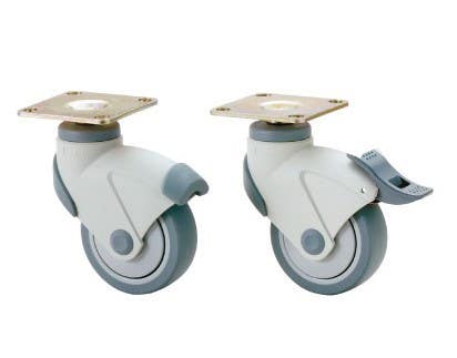 Sugatsune EX-100P Dual Brake System Caster (Plate Type)