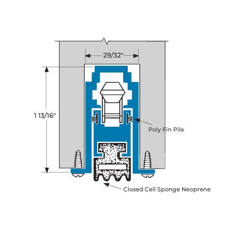 Accurate 850H Bronze Door Bottom