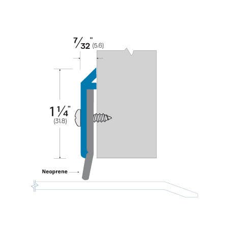 Accurate 950 Aluminium Door Bottom