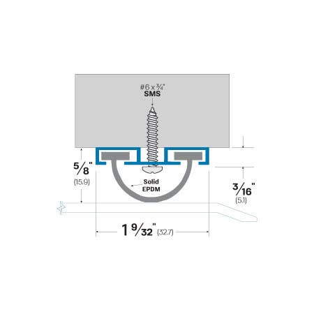 Accurate 952 Aluminium Door Bottom