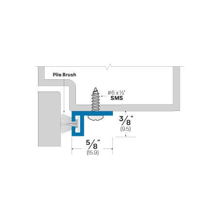 Accurate 2700P Aluminium Adjustable Door Stop
