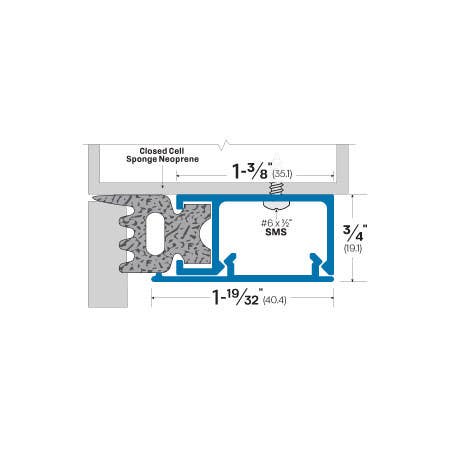 Accurate 1500 Aluminium Adjustable Door Stop