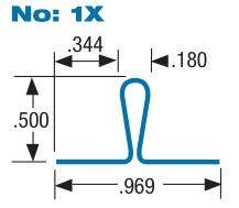 Accurate 1X Window Weather Strip