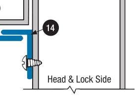 Accurate OB14 Bronze Weather Strip, Out-Swinging Door Spring