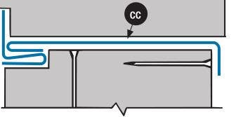 Accurate CC2 Hinged Door Weather Strip, Combination Cap and Interlock