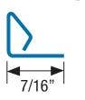 Accurate 22H Interlocking Weather Strip