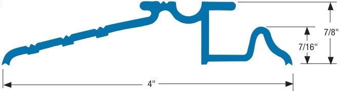 Accurate 934C Aluminium In-Swinging Door Saddles