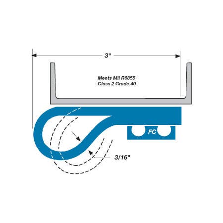 Accurate 603 Bronze Interlocking Weather Strip, Hinge Door Spring Series 600