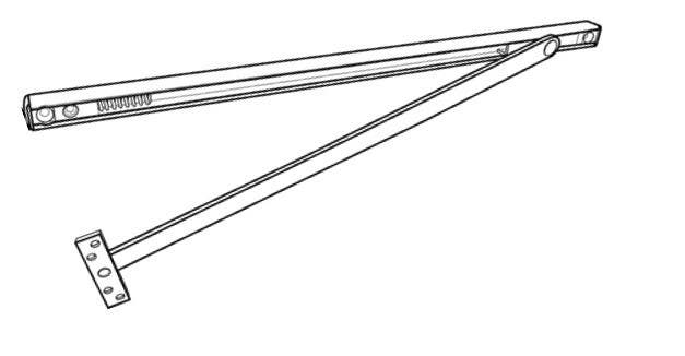 Cal-Royal CON774H Medium Duty Concealed Overhead Door Holder with Hold-Open, Size-4