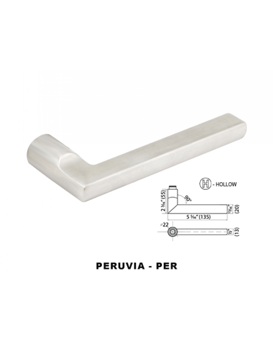 Cal-Royal PER Italia Series Peruvia Stainless Steel Lockset
