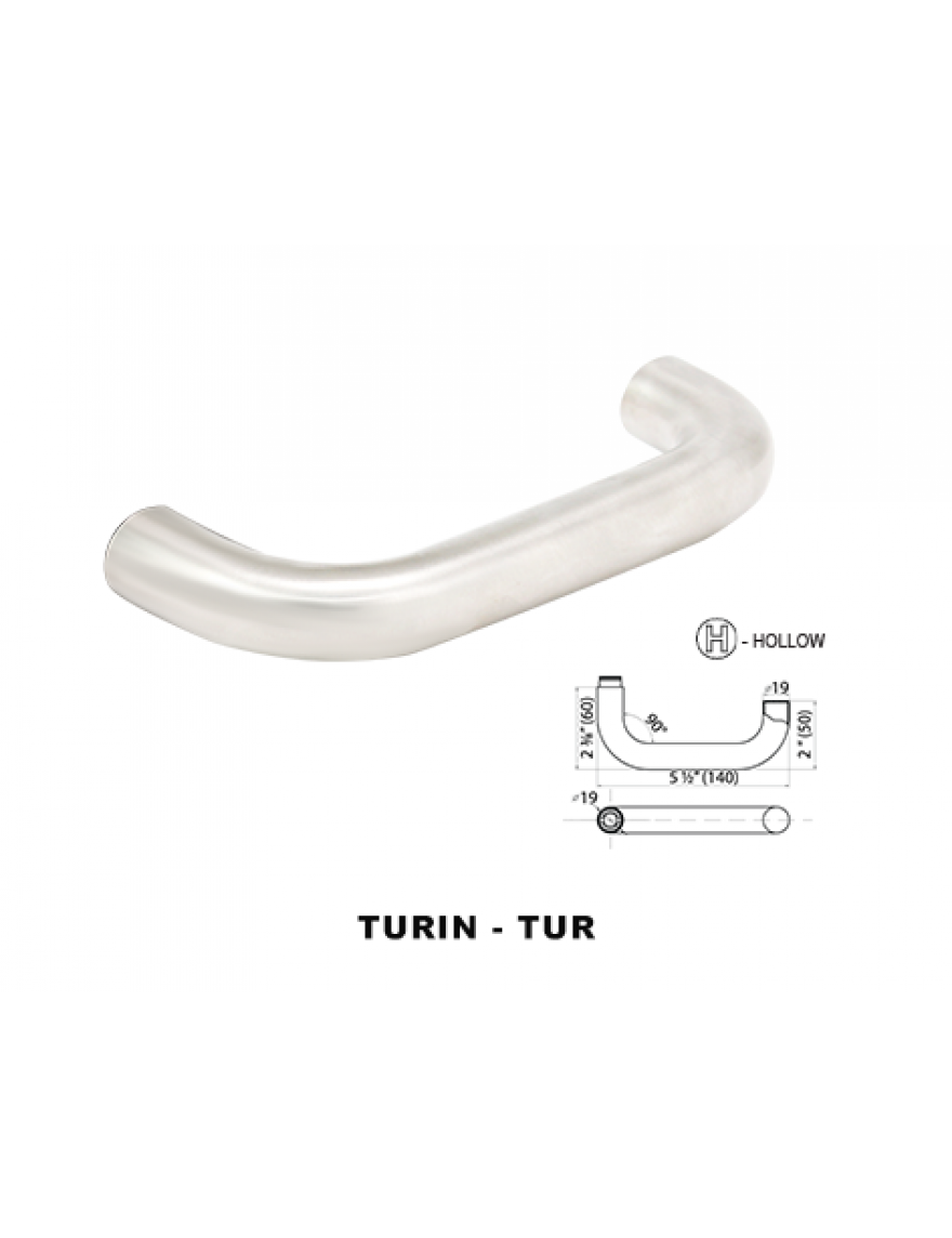 Cal-Royal TUR Italia Series Turin Stainless Steel Lockset