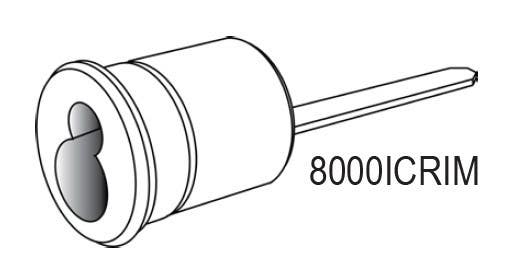 Cal-Royal 8000 ICRIM Schlage Large Format Interchangeable Core Rim Cylinder With Mounting Plate And Screws
