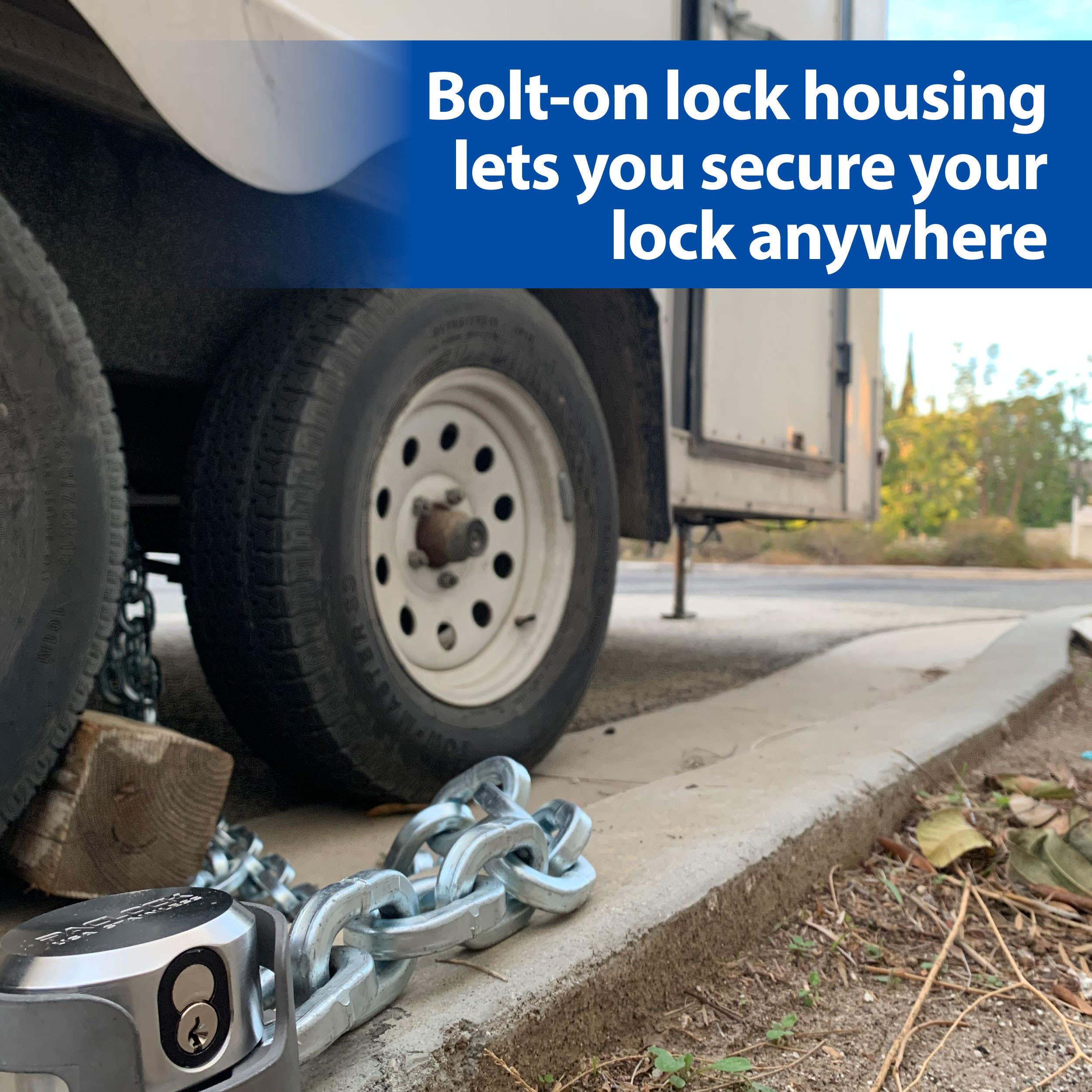 Paclock 5S PAC-LINK Stainless Steel Chain Locking System For1/2" Chain, Standard Rekeyable Series