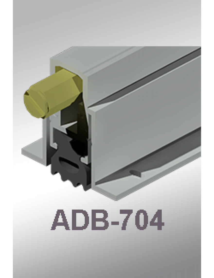Cal-Royal ADB-704 Heavy Duty, Mortised Application Automatic Door Bottom w/ Neoprene Seal