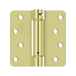 Deltana DSH4R4 4" x 4" x 1/4" Spring Hinge, UL Listed