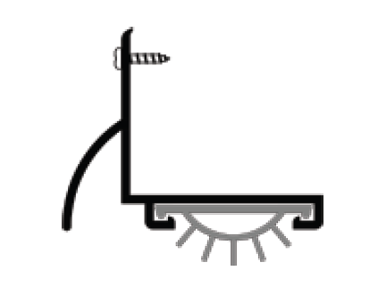 Cal-Royal DSR-408 Aluminum Door Shoe with Rain Drip and Vinyl Insert