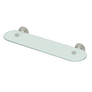 Deltana 98C2015 98C Series, 20" Frosted Glass Shelf, Solid Brass