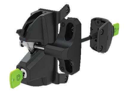 D&D LL3PWD LokkLatch 3 Plus, Pedestrian & Privacy Gate Latch, Keyed Different, Finish-Black