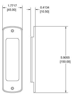 Pemko 503SF Flush Pull For Sliding & Folding Door